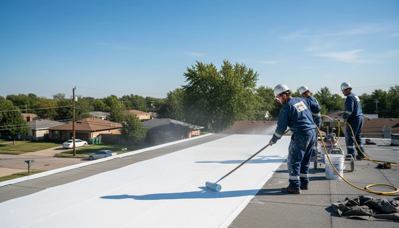 Commercial roof coating in Boston, VA near me